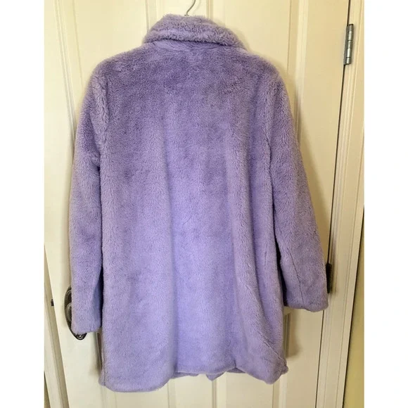 Buddy Love Purple Faux Fur Coat - Picture 5 of 5